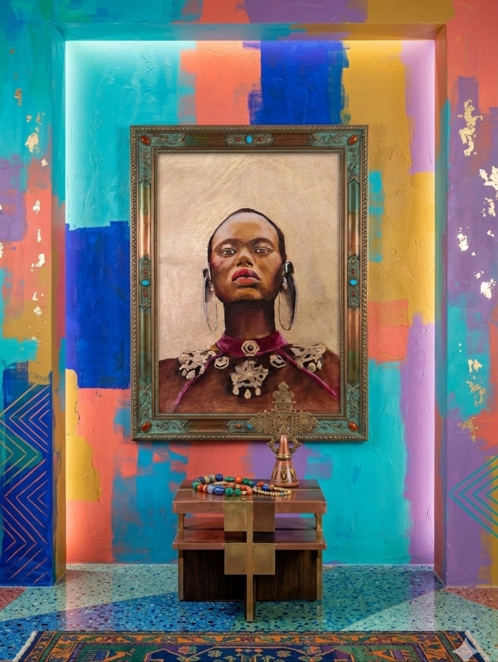 Golden Majesty/ Oil On Canvas Painting - Picture 4 of 4